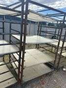 4) Shelves on Heavy Duty Casters