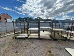 4) Shelves on Heavy Duty Casters