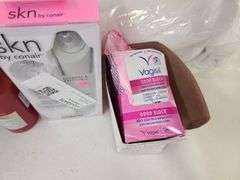 Shampoo, Crest 3-D White, Leave-In Spray, Conair Cleanse & Exfoliate, Vagisil