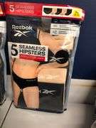 2) Reebok Seamless Hipsters, 2) CuddlDuds Lounge Socks 3pk, Straight Jean, Columbia Jacket