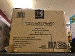 * Melamine Bamboo Dinnerware Set