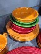 Fiesta Ware 44 Pcs.: Plates, Cups, Bowls, Saucers