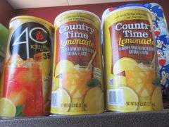 2) Country Time Lemonade Drink Mix, 40 Iced Tea Mix
