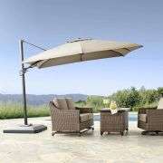 10' Square Offset Umbrella with Sunbrella Fabric