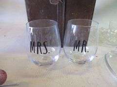 Wine Bottle Box, Faux Grapes, Plates, More