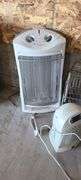 Round Grill Griddle Pan, Drying Rack, 2 Heaters, Knife Block, Dishes,