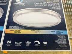 2) Artika LED Slim Flush Mount Lights