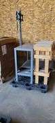 4 Pallets, Wooden Work Table, Metal Work Table, Large Trash Can