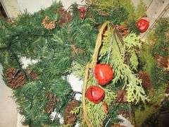 Garland, Advent Calendar, Wood Nativity
