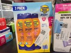 Banana Boat Sun Screen, Neutrogena Makeup Remover, Downy Rinse & Refresh, ROC Deep Wrinkle Serum