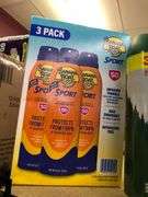 2) Off Insect Repellent 3pk, Banana Boat Sport SPF Spray 3pk, Thermacell Mosquito Repellent Refills