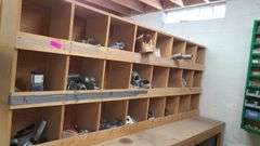 * Worktable with Bin Storage