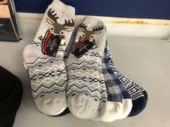 2) Reebok Seamless Hipsters, 2) CuddlDuds Lounge Socks 3pk, Straight Jean, Columbia Jacket