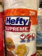 Hefty Supreme Dinner Compartment Plates, Premium Napkins