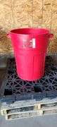 4 Pallets, Wooden Work Table, Metal Work Table, Large Trash Can
