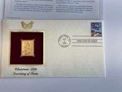 Christmas 1996 Dreaming of Santa Gold Stamp Replica