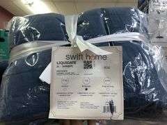 Swift Home Quilted Bedspread Full/Queen, Bath Mat