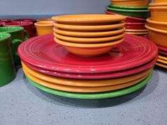 Fiesta Ware 44 Pcs.: Plates, Cups, Bowls, Saucers