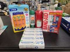 Sensodyne, Band-Aid, Off, Nexxus Conditioner, Banana Boat Sun Screen