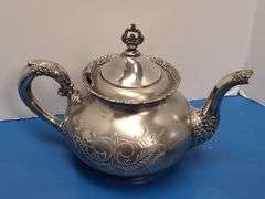 2) Sterling Sugar Dishes with Spoons, Silver Plated Tea Set