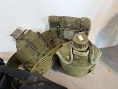 Canteens in Carrier Belt, 2) Duffle Bags, Utility Belt