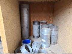 Contents of Top Two Bins: EMT Couplers, EMT Connectors, Angle Couplers, Locknuts, Nipples and More