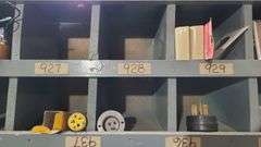 Contents of Bin: Wire, Outlets, Plugs, Incandescent Dimmer, Wall Plates, Duplex Receptacle, Switches