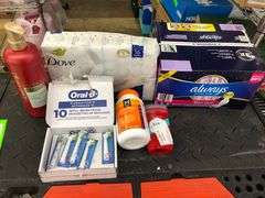 Psyllium Fiber Supplement Capsules, Old Spice Pure Sport Deodorant, Always   Ultra Thin Pads, Dove O