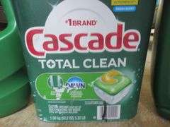 2) Cascade Complete Dish Soap, Cascade Total Clean Dish Pods