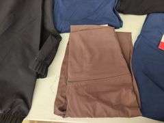 9) Jacket, Leggings, Knit Pull Over, Button Down Shirt