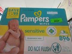 Pampers Wipes Sensitive, Huggies Little Movers Size 3