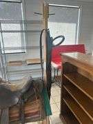 Vintage Ray Holes Custom Saddle with Stand / Blankets, Tapaderos and Tack,Rifle Scabard