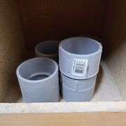 Contents of Bottom Two Rows of Bins: Bushings, PVC Elbows, PVE Conduit Couplings and More