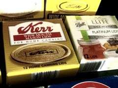 Kerr and Ball Canning Jar Lids