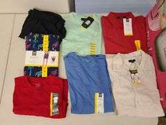 7) Men's Swim Shorts, T-Shirts, Button Down Shirt