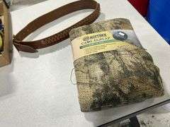 Camo Burlap, Leather Ammo Belt