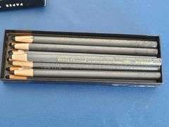 13) Bienfang Watercolor 9"x12" Art Paper, 5) Prang Charcoal Pencils