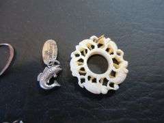 Fish Charm, Elephant Pendant, Earrings