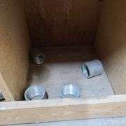 Contents of Bottom Two Rows of Bins: Bushings, PVC Elbows, PVE Conduit Couplings and More