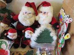 Christmas Decor, Ornaments, Santas, Deer, More