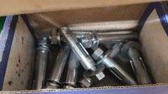 Shelving Unit With Contents: Screws, Washers, Spring Nuts, Fasteners, Screw Anchors and More