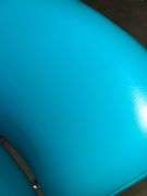 4) Teal Rolling Office Chairs