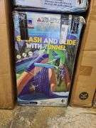 *My 1st Water Slide Splash and Slide with Tunnel and Water Arch