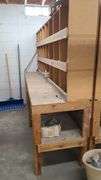 * Workbench with Bin Storage System