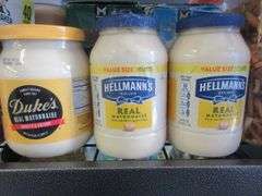 2) Hellmann's Mayonnaise, Dukes smooth & Creamy Mayonnaise