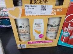 Jergens Moisturizer, Dove Bar Soap, Old Spice