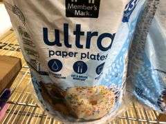 2) Ultra Paper Plates, Super Strong Paper Plates