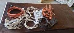 Assorted Power Strips and Extension Cords