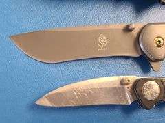4) Folding Pocket Knives, 1) Leather Sheath