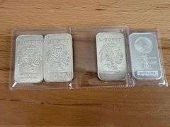 4) 1oz Buffalo Silver Bars